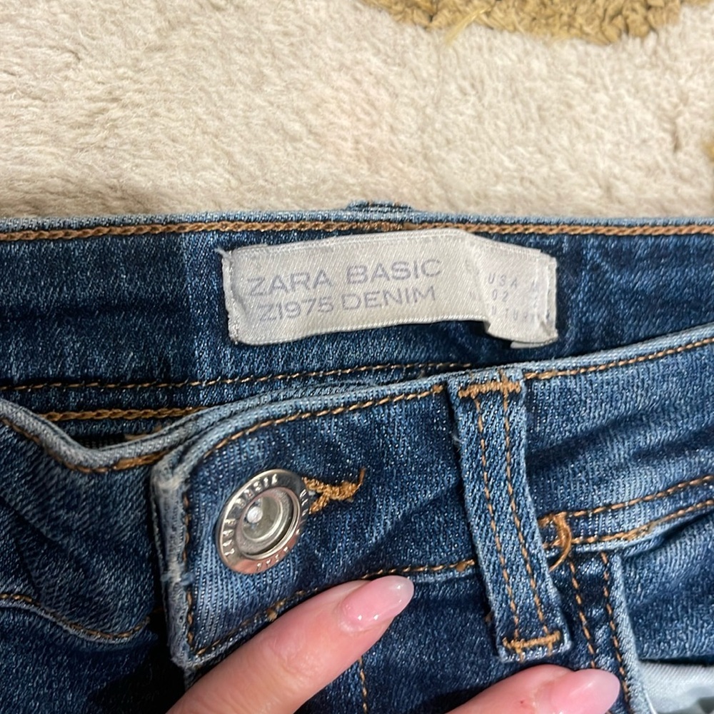 ZARA BASIC Z1975 DENIM medium wash size 02